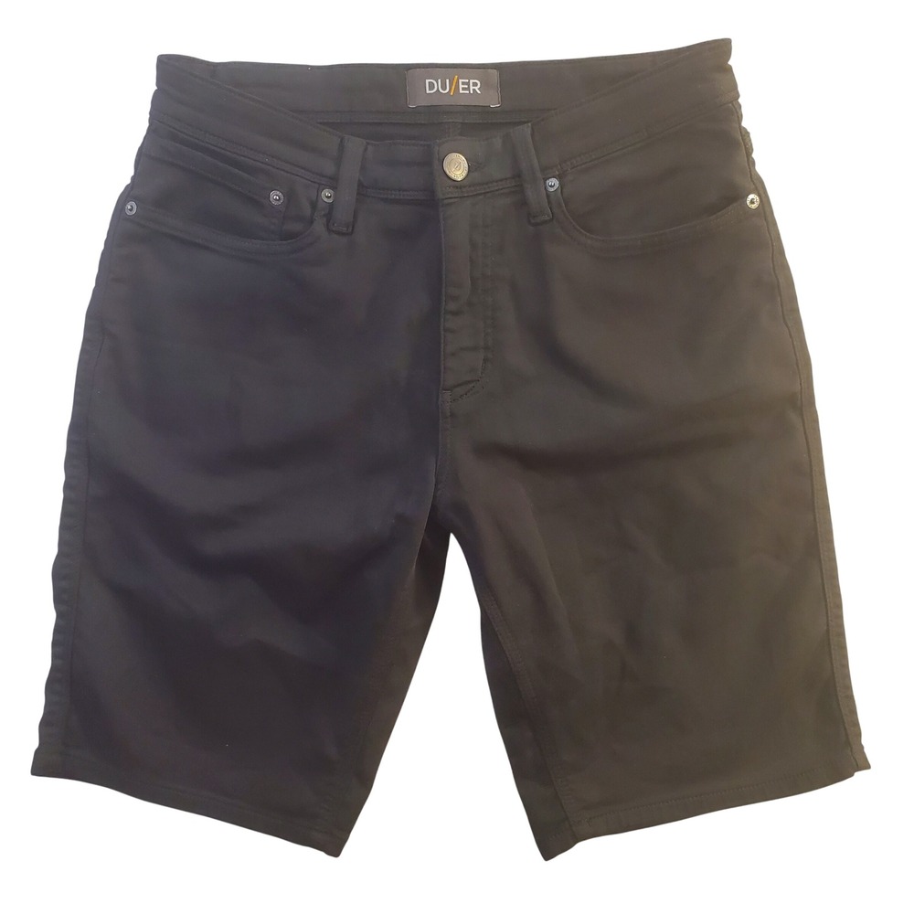 DU/ER N2X Relaxed Fit Shorts Mens 31 Black Performance Stretch Casual 10" Inseam